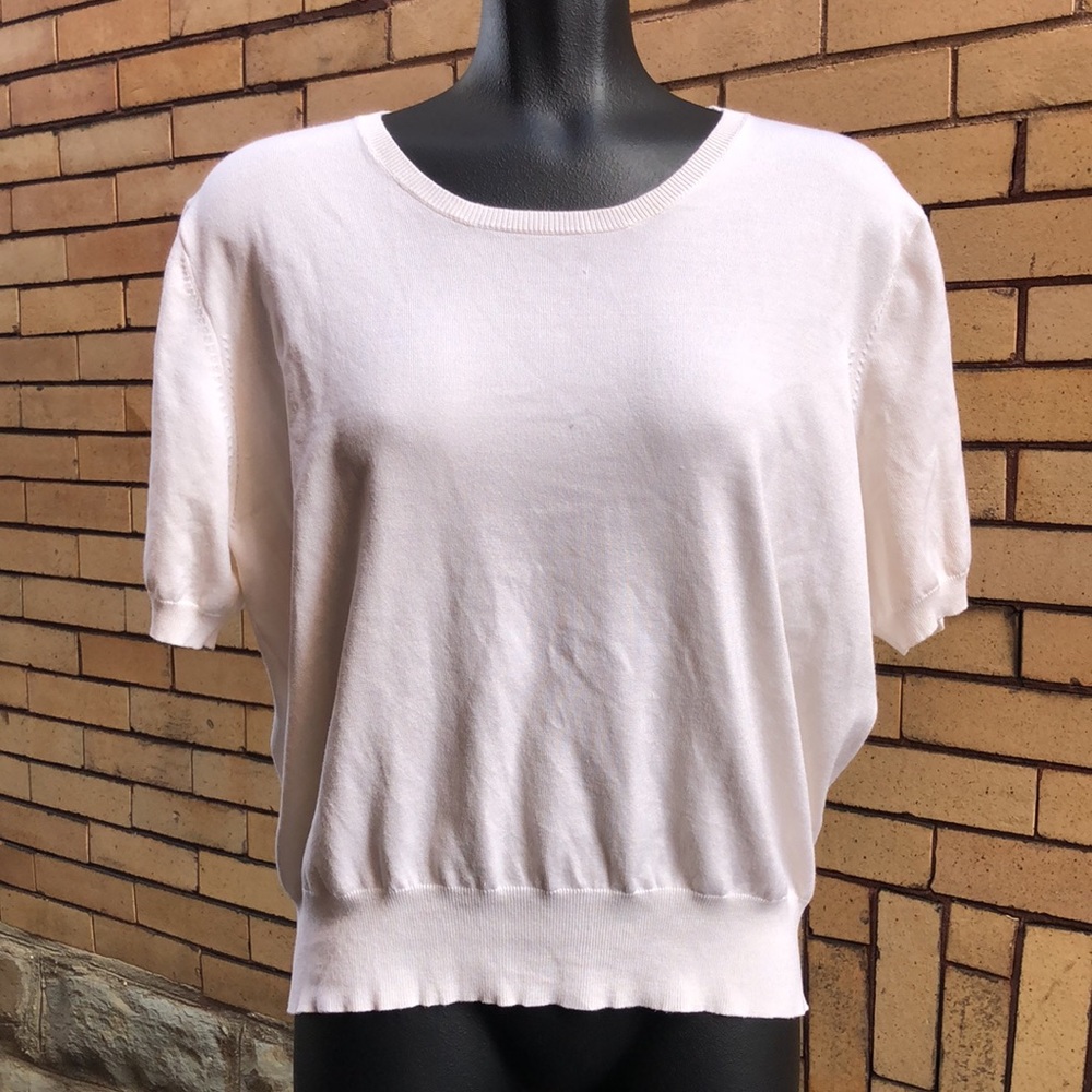 Orvis River Road cream light weight pull over sweater Size Extra Large